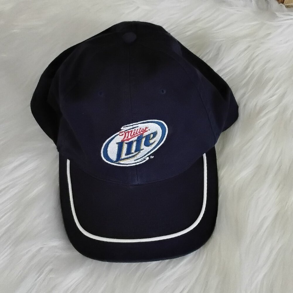 Miller Lite Blue Adjustable Cap Hat Adult Baseball Cap